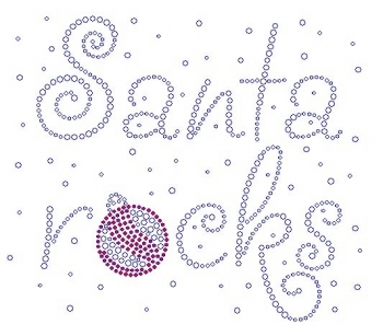 Santa Rocks  Rhinestone Transfer small