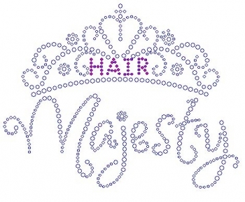 Hair Majesty Rhinestone Transfers