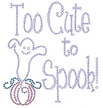 Too Cute to Spook Rhinestone Transfer