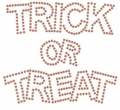 Trick or Treat Rhinestone Transfer