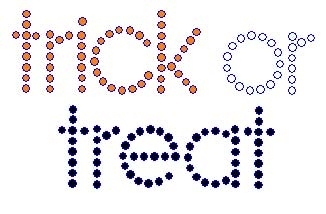 Trick or Treat Rhinestone Transfer