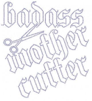 Bad Ass Mother Cutter Rhinestone Transfers