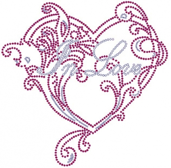 In Love Rhinestone Transfer