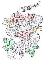 True Love Rhinestone Transfer large