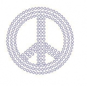 Childrens Peace Rhinestone Transfer