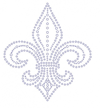 Fleur Rhinestone Transfer