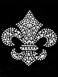 Small Fleur Rhinestone Transfer