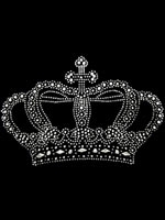 Crown Rhinestone and Rhinestud Transfer Clear