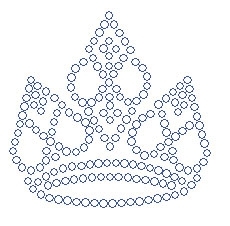 Crown Rhinestone Transfer small