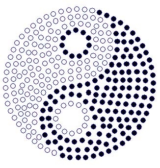 Ying Yang Rhinestone Transfer