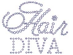 Hair Diva small rhinestone transfers -Crystal