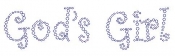 Gods Girl Rhinestone Transfer