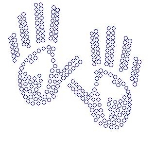 Massage Hands for hat rhinestone transfers