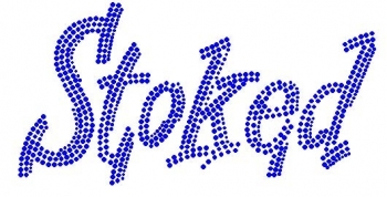 Stoked Rhinestone Transfer