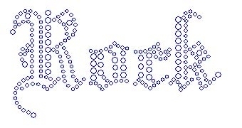 Small Rock Rhinestone Transfer