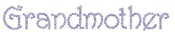 Grandmother Rhinestone Transfer