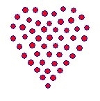 Small Heart Rhinestone Transfer