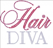 Hair Diva rhinestone transfers