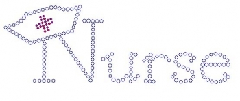 Nurse with Hat Rhinestone Transfer