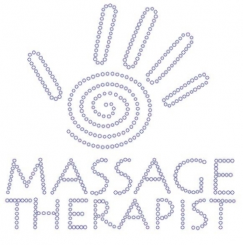 Massage Therapist rhinestone transfers