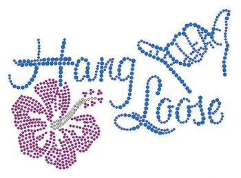 Hang Loose Rhinestone Transfer