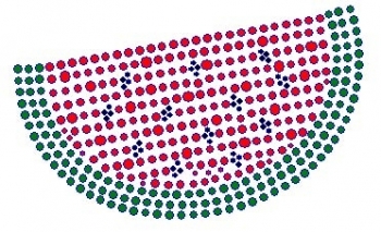 Watermelon Rhinestone Transfer