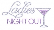 Ladies Night Out Rhinestone Transfer