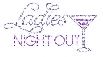 Ladies Night Out Rhinestone Transfer