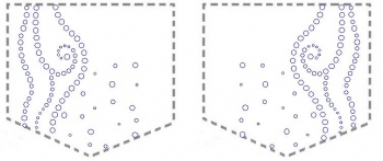 Pocket lines with Splater  Rhinestone Transfer