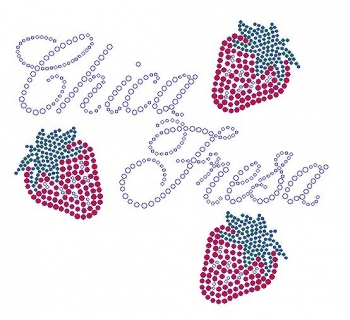 Chica Fresa Rhinestone Transfer