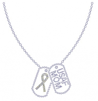USAF Mom Tags Rhinestone Transfers