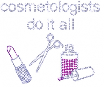 Cosmetologist doi it all Rhinestone Transfers