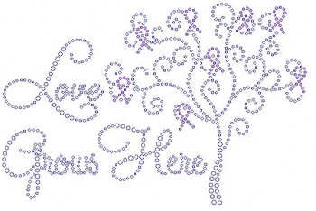 Love Grows Here Rhinestone Transfer