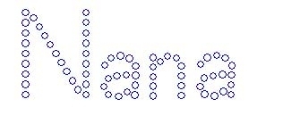 Nana Block Name Drop Rhinestone Transfer