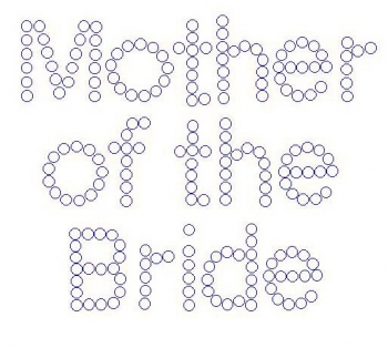 Mother of the Bride Crystal Transfer