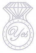 Yes with Ring Rhinestone Transfer