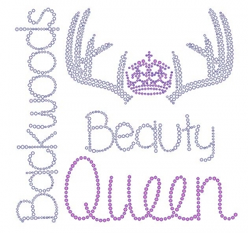 Backwoods Beauty Queen Rhinestone Transfer