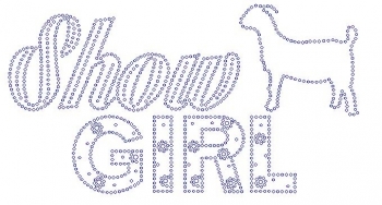 Show Girl Goat Rhinestone Transfer