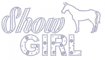 Show Girl Horse Rhinestone Transfer