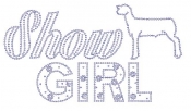 Show Girl Sheep Rhinestone Transfer