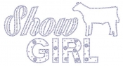 Show Girl Steer Rhinestone Transfer