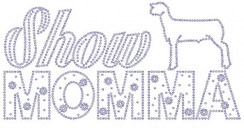 Show MOMMA Lamb Rhinestone Transfer