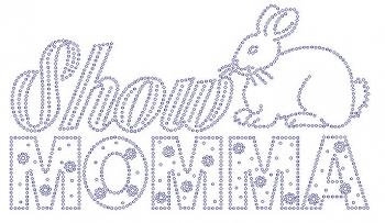 Show Momma Rabbit Rhinestone Transfer