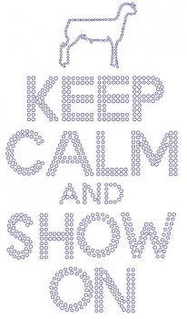 Keep Calm and Farm On Lamb Rhinestone Transfer