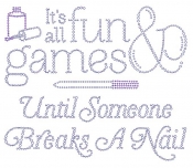 It's All Fun & Games Until Someone Breaks a Nail Rhinestone Transfers