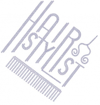 Hair Stlyist Rhinestone Transfer
