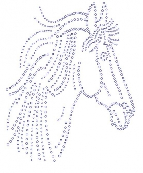 Horse Rhinestone Transfer crystal