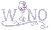 Wino Rhinestone Transfer