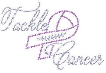 Tackle Cancer Rhinestone Transfer