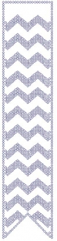 Cheer Ribbon Chevron Rhinestone Transfer
